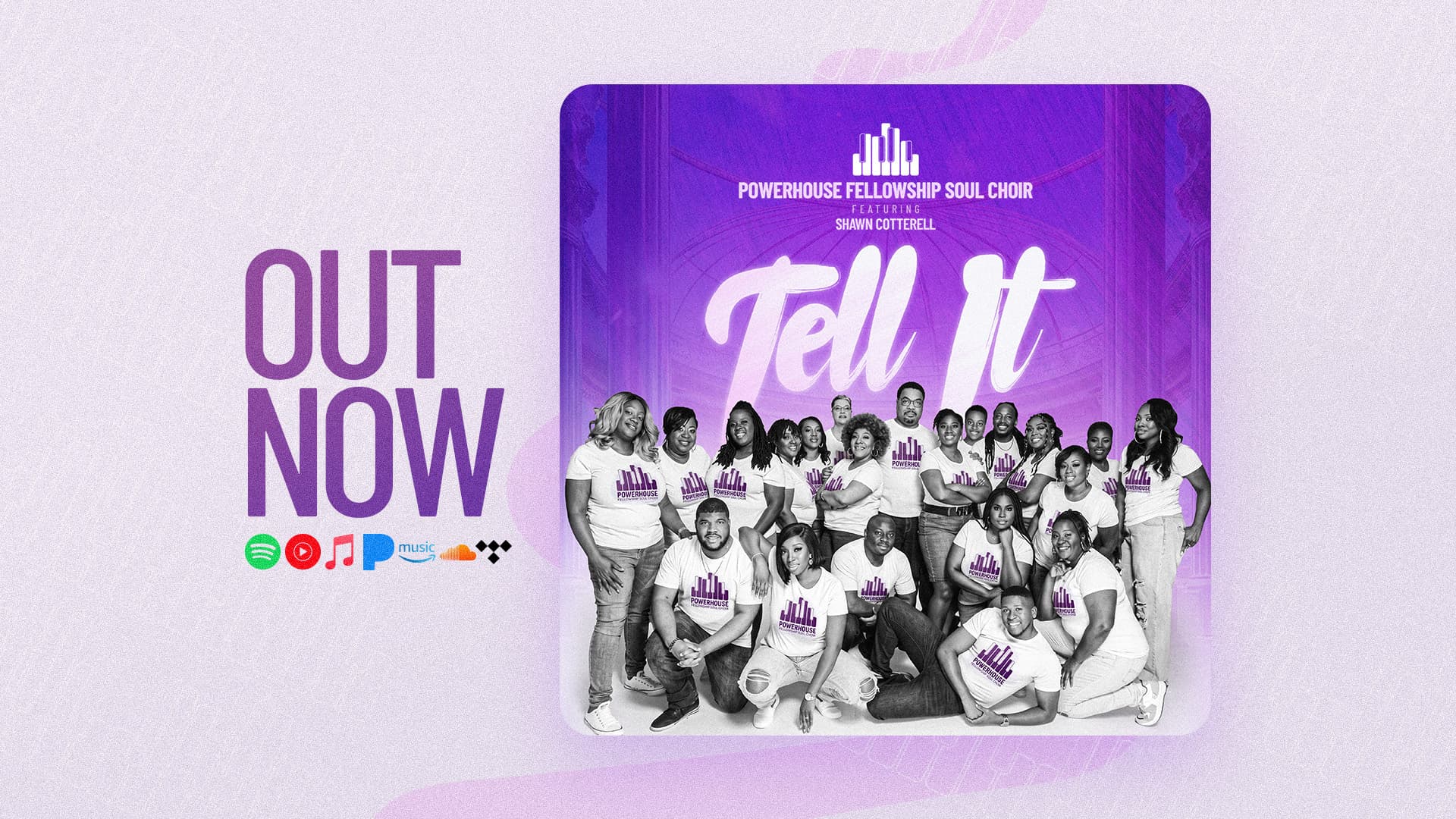 Artwork for the single Tell It, featuring the choir