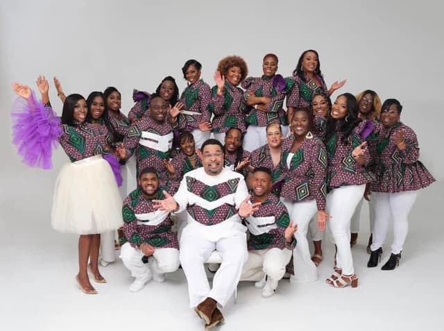 Members of the choir together