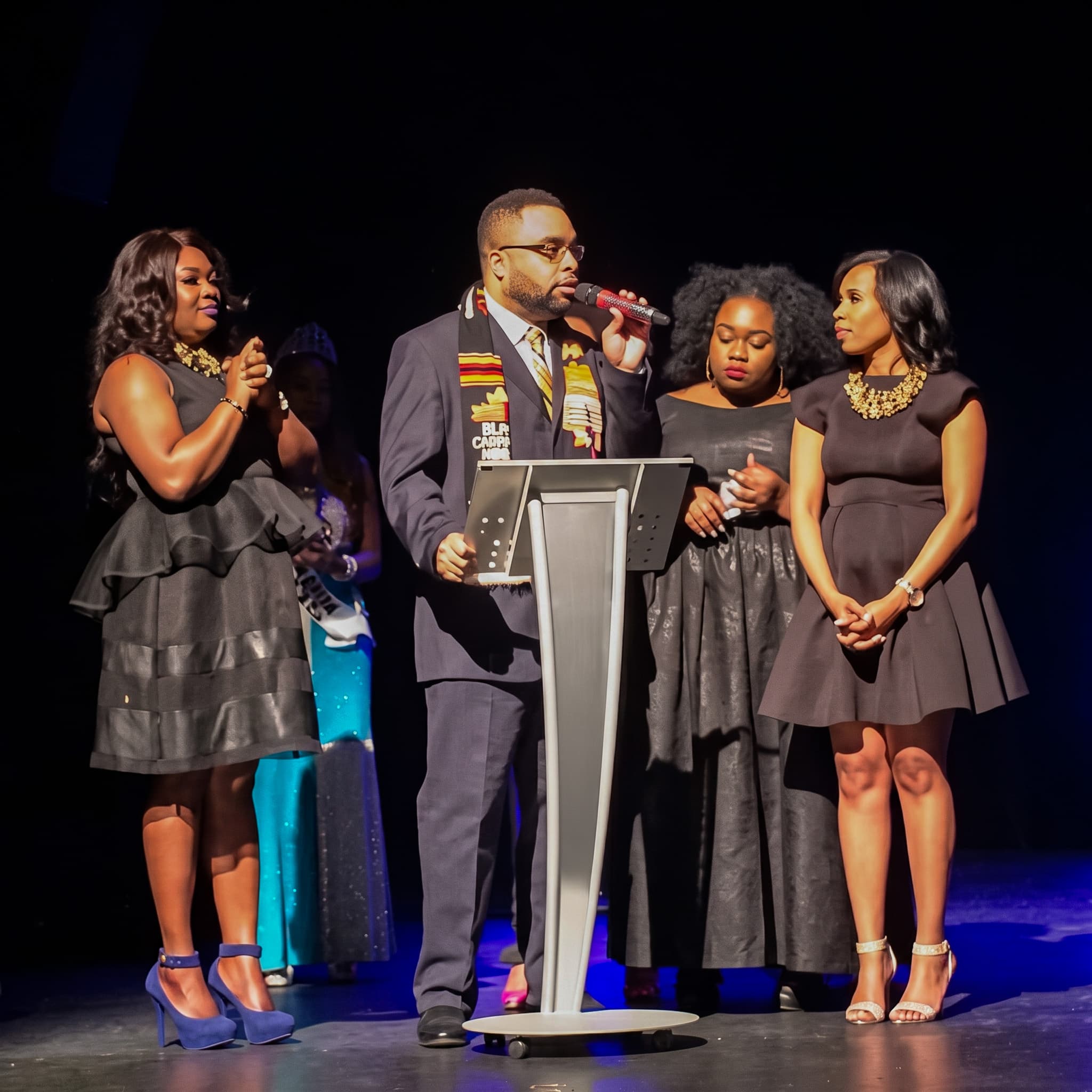 The choir at an awards ceremony